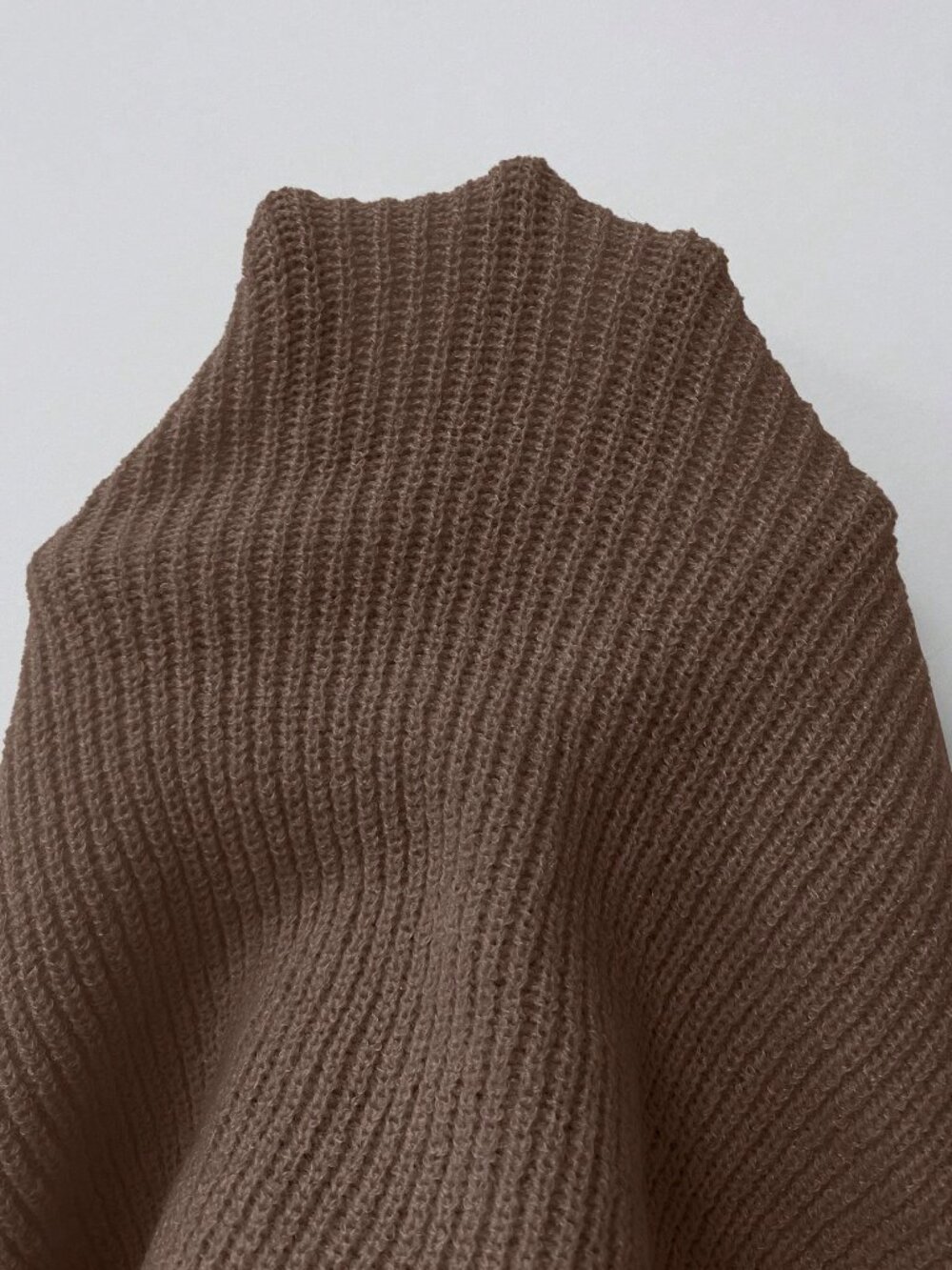 Khaki Casual Women's Cap Sleeve Pocket Knit Top - Picture 6 of 7